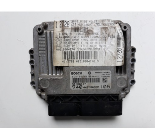 КОМПЬЮТЕР ДРАЙВЕР ALFA ROMEO GIULIETTA 0281015950