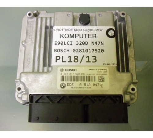 BMW 3 E90 E91 LCI компьютер 8512047 DDE 0281017520