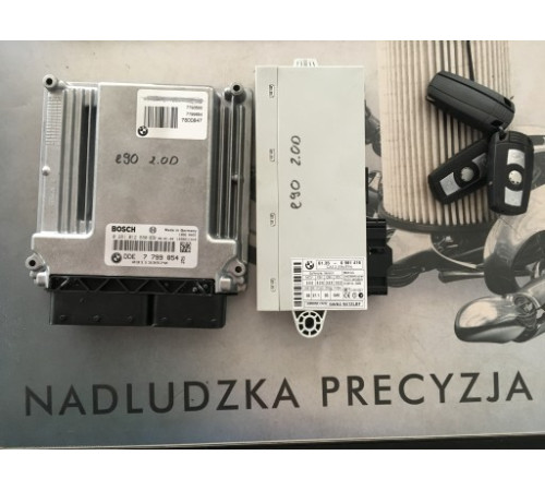 BMW E90 2.0 D CAS3 компьютер комплект 0281012880