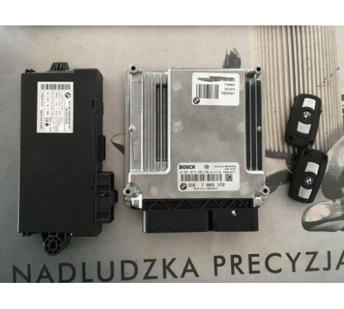 BMW E90 2.0 D CAS3 компьютер комплект 0281013502
