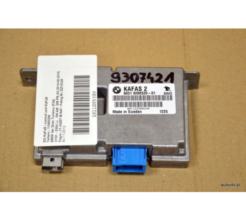 BMW F20 F30 F34 блок управления камеры Kafas 2 9307421