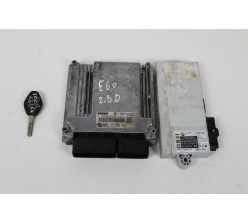 Компьютер двигателя модуль CAS ключ BMW E60 2.5 D