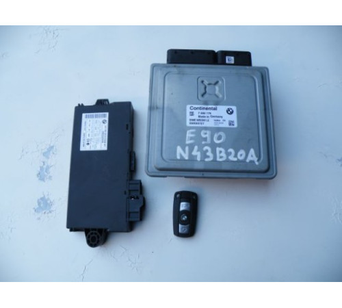 Компьютер CAS ключ комплект BMW E90 N43 7595179