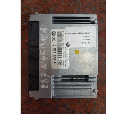 Компьютер двигателя 7550688 BMW E87 E90 N45 B16A