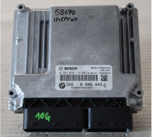 BMW X1 E84 КОМПЬЮТЕР ДВИГАТЕЛЯ 8506442 0281016114