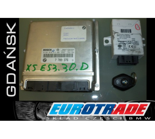 BMW X5 E53 3.0 D компьютер двигателя EWS 0281010314