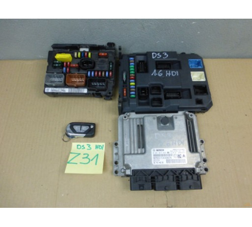 компьютер BSI комплект CITROEN DS3 1.6 HDI 9666951980