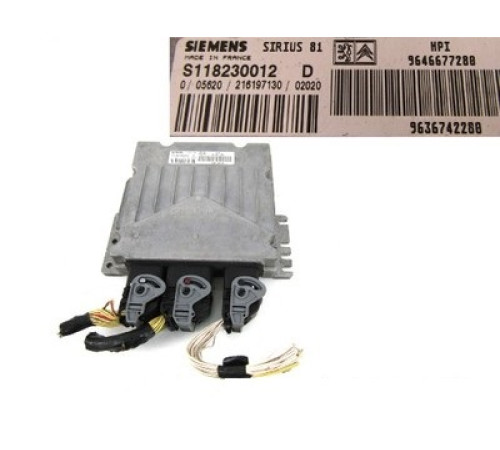 КОМПЬЮТЕР CITROEN C5 2,0 HPI S118230012D 9646677280
