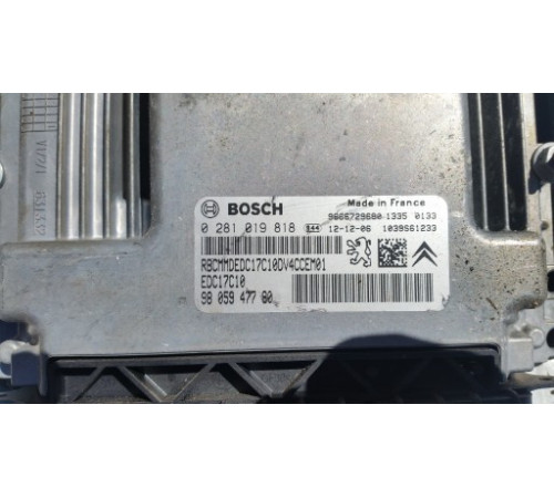 CITROEN C3 II КОМПЬЮТЕР 0281019818 9805947780