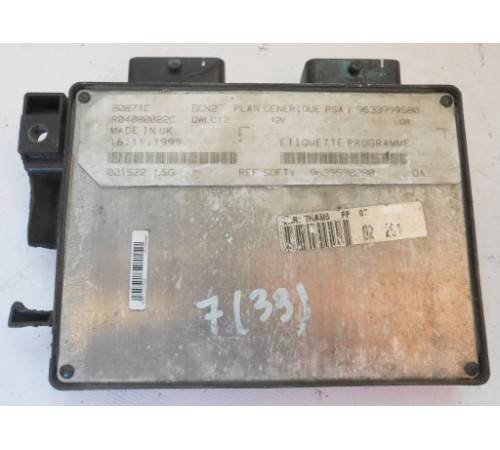 CITROEN PEUGEOT КОМПЬЮТЕР 9639598280 DCN2