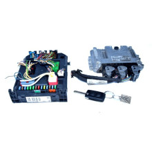 citroen C3 компьютер ключ зажигания 9666952180 0281013872