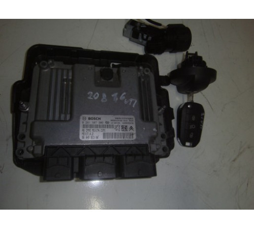 ПЕЖО СИТРОЕН 1.6 VTI КОМПЬЮТЕР + КЛЮЧ 0261S07906