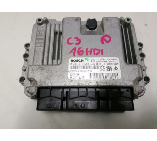CITROEN C3 1.6 HDI компьютер двигателя 0281011965