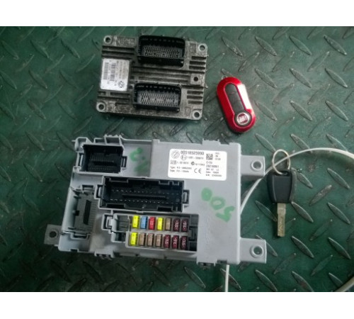 Fiat 500 компьютер ключ BSI 1.2 8V IAW 5sf9