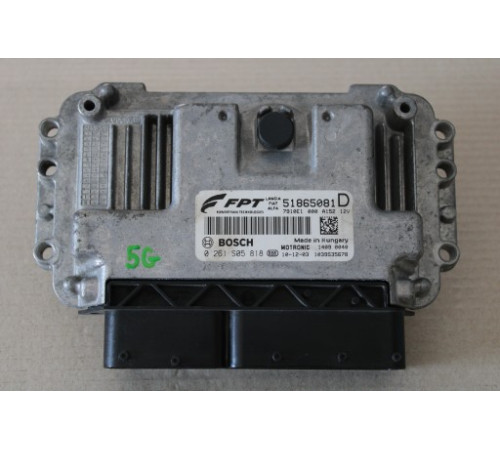 FIAT 500 КОМПЬЮТЕР ДВИГАТЕЛЯ 51865081 0261S05818