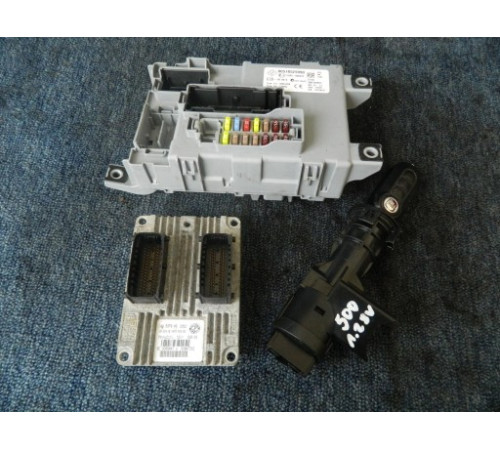 КОМПЬЮТЕР IAW 5SF9 КЛЮЧ ЗАЖИГАНИЯ BSI FIAT 500 1.2 8V 07-