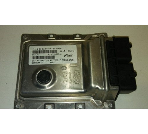 КОМПЬЮТЕР ДВИГАТЕЛЯ FIAT 1.2 8V - 52045266 / 9GF. TT