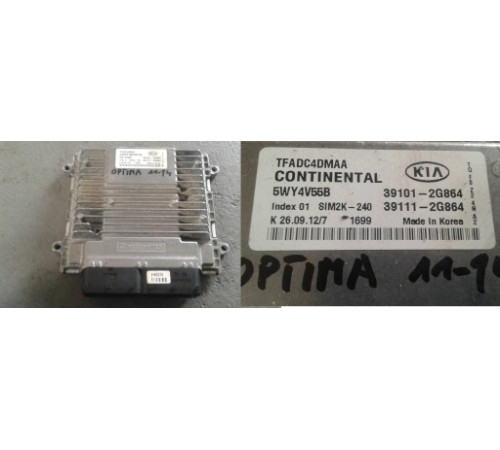KIA OPTIMA III 2012 2.4 GDI КОМПЬЮТЕР 39101-2G864