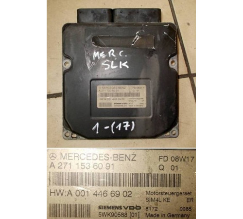 MERCEDES SLK W171 компьютер драйвер A2711536091