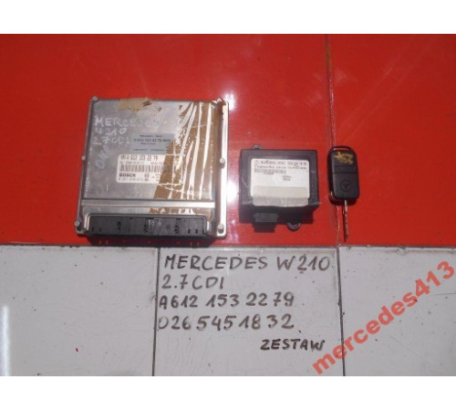 MERCEDES E W210 2.7 CDI компьютер комплект A6121532279