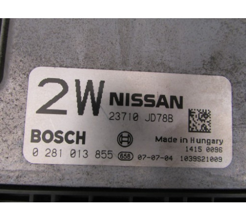 КОМПЬЮТЕР 0281013855 23710JD78B 2.0 DCI QASHQAI 08R