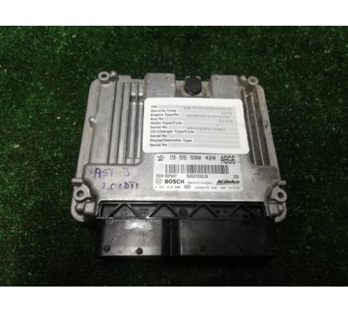 ASTRA J 2.0 CDTI КОМПЬЮТЕР ДВИГАТЕЛЯ 55590420 КОДИ