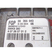 ДРАЙВЕР КОМПЬЮТЕР OPEL MERIVA 1.8 Z18XE 55355043