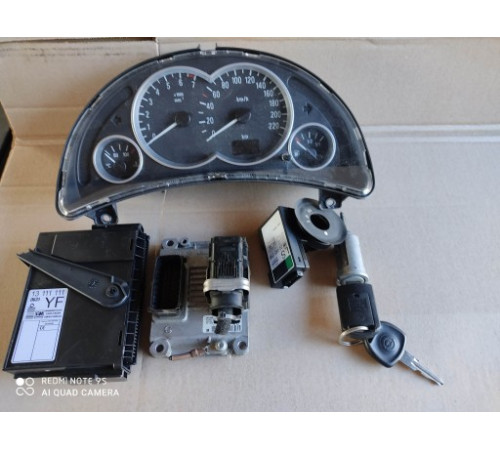 КОМПЬЮТЕР ДВИГАТЕЛЯ OPEL CORSA C 1,2 55350552 КОМПЛЕКТ