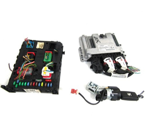 КОМПЬЮТЕР КОМПЛЕКТ PEUGEOT 308 1,6 16V VTI 9666934280