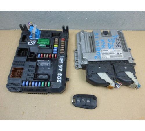 компьютер BSI комплект PEUGEOT 208 1.6 HDI 0281032456