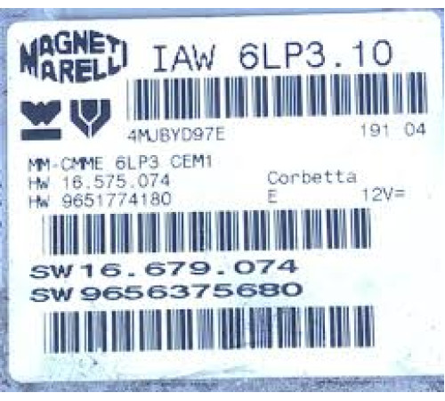 KOMPUTER PEUGEOT IAW6LP3.10 9656375680