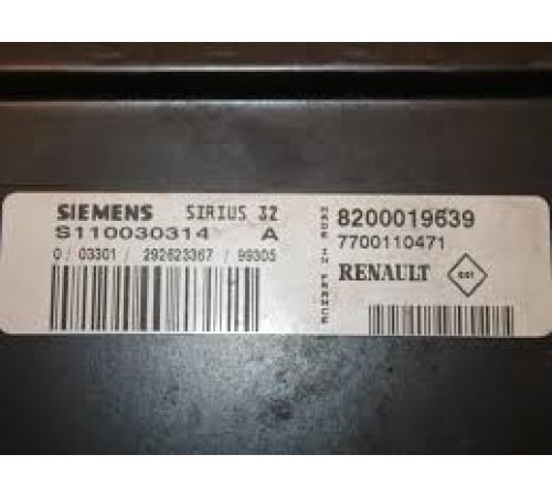 Компьютер двигателя RENAULT 1.4 S110030314 без IMMO