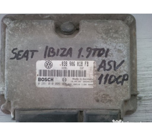 SEAT 1.9 TDI ASV компьютер 038906018FB IMMO OFF !!