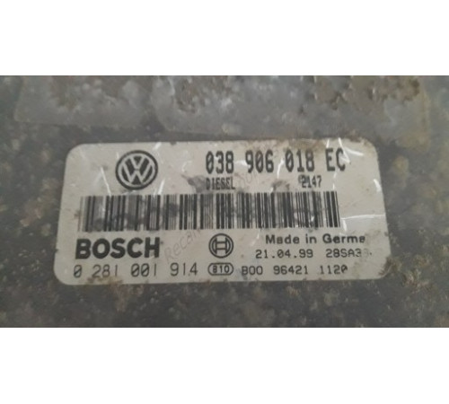 Компьютер SEAT 1.9 tdi 038906018EC чистый IMMO OFF !