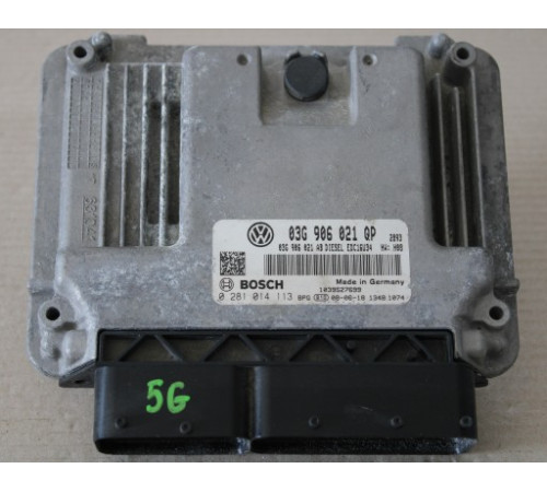SKODA КОМПЬЮТЕР ДВИГАТЕЛЯ 03G906021QP 0281014113