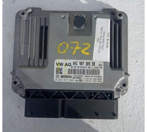 КОМПЬЮТЕР ДВИГАТЕЛЯ AUDI VW SKODA 1.0 TSI 04C907309BB