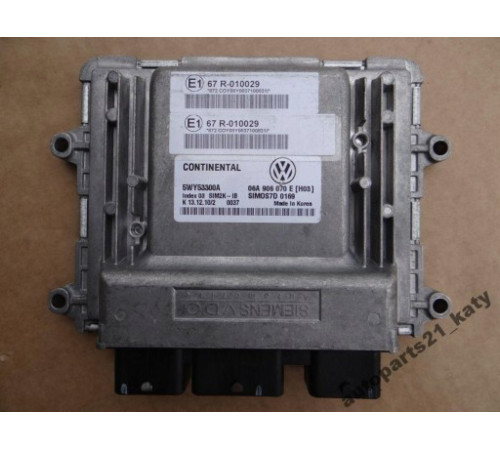 Компьютер двигателя 06A906070E VW Caddy 1.6 LPG